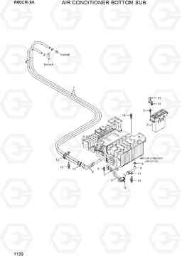 1120 AIR CONDITIONER BOTTOM SUB R60CR-9A, Hyundai