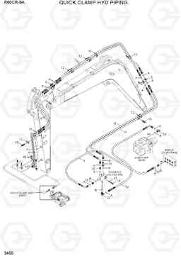 3400 QUICK CLAMP HYD PIPING R60CR-9A, Hyundai