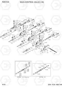 4110 MAIN CONTROL VALVE (1/4) R60CR-9A, Hyundai