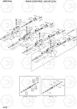 4120 MAIN CONTROL VALVE (2/4) R60CR-9A, Hyundai