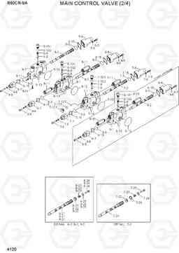 4120 MAIN CONTROL VALVE (2/4) R60CR-9A, Hyundai