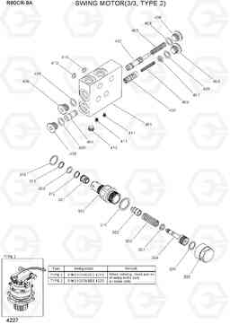 4227 SWING MOTOR  (3/3, TYPE 2) R60CR-9A, Hyundai