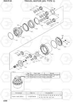 4290 TRAVEL MOTOR (4/4, TYPE 2) R60CR-9A, Hyundai