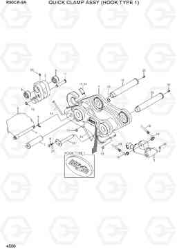 4500 QUICK CLAMP ASSY (HOOK TYPE 1) R60CR-9A, Hyundai