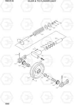 5040 IDLER & T/CYLINDER ASSY R60CR-9A, Hyundai