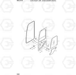 6050 CAB ASSY (4/5, SIDE DOOR ASSY) R60CR-9A, Hyundai