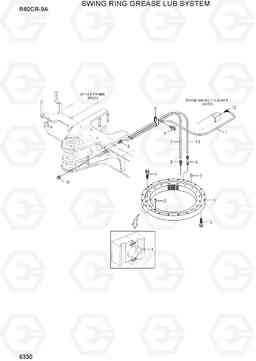 6330 SWING RING GREASE LUB SYSTEM R60CR-9A, Hyundai