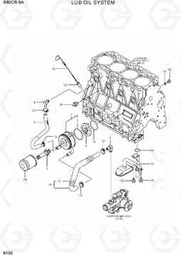 9100 LUB OIL SYSTEM R60CR-9A, Hyundai