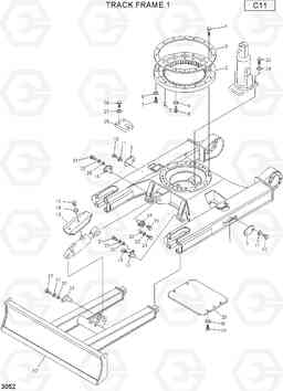 3052 TRACK FRAME 1 R75-7, Hyundai