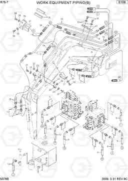 5078B WORK EQUIPMENT PIPING 1 R75-7, Hyundai