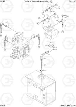 5084B UPPER FRAME PIPING 1 R75-7, Hyundai