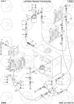 5086B UPPER FRAME PIPING 2 R75-7, Hyundai