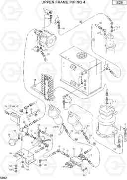 5092 UPPER FRAME PIPING 4 R75-7, Hyundai