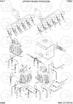 5096B UPPER FRAME PIPING 5 R75-7, Hyundai