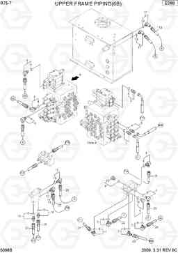 5098B UPPER FRAME PIPING 6 R75-7, Hyundai