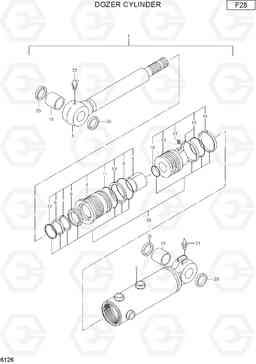 6126 DOZER CYLINDER R75-7, Hyundai