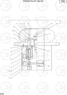 6148 DOZER PILOT VALVE R75-7, Hyundai