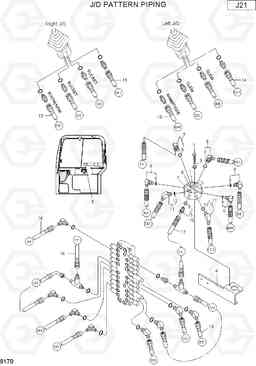 9170 J/D PATTERN PIPING R75-7, Hyundai