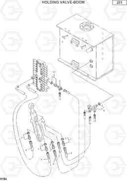 9184 HOLDING VALVE-BOOM R75-7, Hyundai