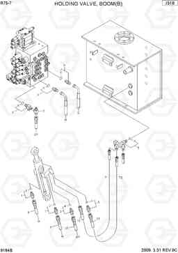 9184B HOLDING VALVE-BOOM R75-7, Hyundai