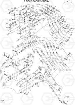 9194 2 PIECE BOOM(OPTION) R75-7, Hyundai