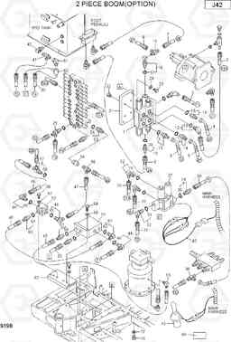 9198 2 PIECE BOOM(OPTION) R75-7, Hyundai