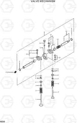 A030 VALVE MECHANISM R75-7, Hyundai