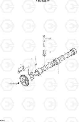 A050 CAMSHAFT R75-7, Hyundai