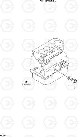 A210 OIL SYSTEM R75-7, Hyundai