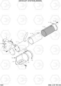 1040 EXHAUST SYSTEM(-#0006) R80-7, Hyundai