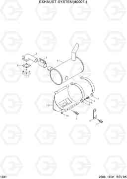 1041 EXHAUST SYSTEM(#0007-) R80-7, Hyundai