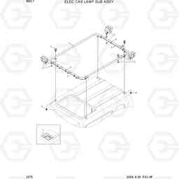 2075 ELEC CAB LAMP SUB ASSY(OPTION) R80-7, Hyundai