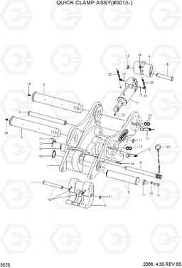 3525 QUICK CLAMP ASSY(#0013-) R80-7, Hyundai