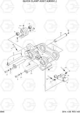 3540 QUICK CLAMP ASSY 4(#0091-) R80-7, Hyundai