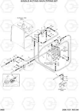 3600 SINGLE ACTING MAIN PIPING KIT R80-7, Hyundai