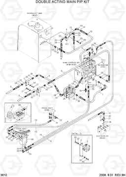 3610 DOUBLE ACTING MAIN PIPING KIT R80-7, Hyundai