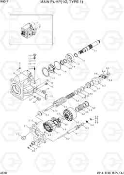 4010 MAIN PUMP(1/2, TYPE 1) R80-7, Hyundai