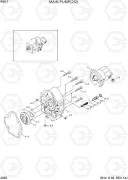 4020 MAIN PUMP(2/2, TYPE 1) R80-7, Hyundai