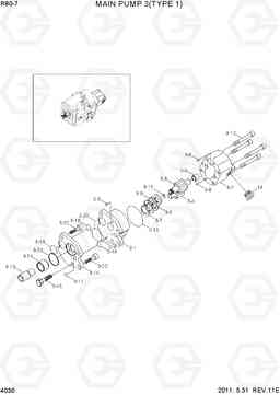 4030 MAIN PUMP(3/3, TYPE 1) R80-7, Hyundai