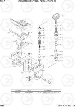 4410 REMOTE CONTROL PEDAL(TYPE 1) R80-7, Hyundai