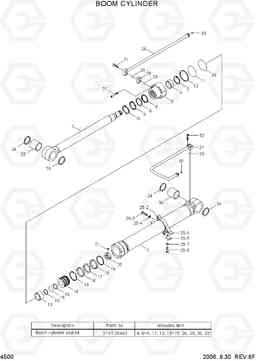 4500 BOOM CYLINDER R80-7, Hyundai