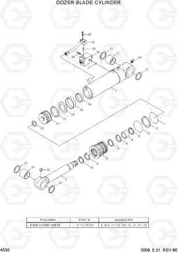 4530 DOZER BLADE CYLINDER R80-7, Hyundai