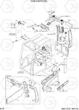 6110 CAB ASSY(2/6) R80-7, Hyundai