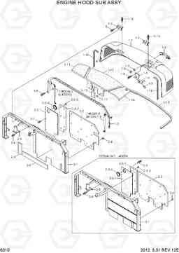 6310 ENGINE HOOD SUB ASSY R80-7, Hyundai