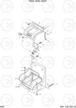 6320 TOOL BOX ASSY R80-7, Hyundai