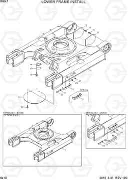 6410 LOWER FRAME & COVER R80-7, Hyundai