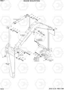 7010 BOOM MOUNTING R80-7, Hyundai