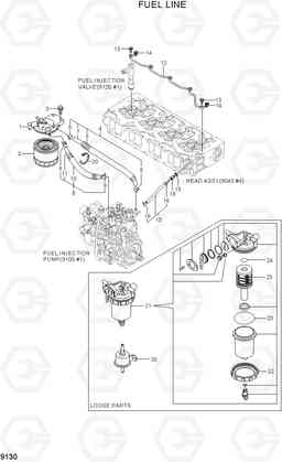 9130 FUEL LINE R80-7, Hyundai