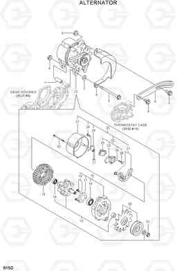 9150 ALTERNATOR R80-7, Hyundai