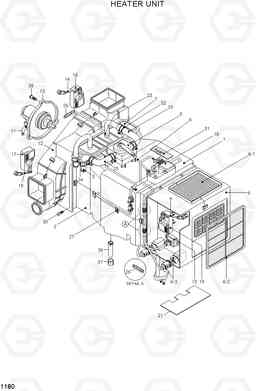 1180 HEATER UNIT R80-7A, Hyundai